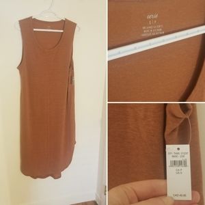 NEW Sleeveless burnt orange tank dress